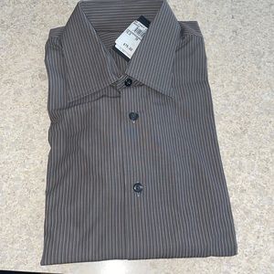 striped pattern dress men shirt